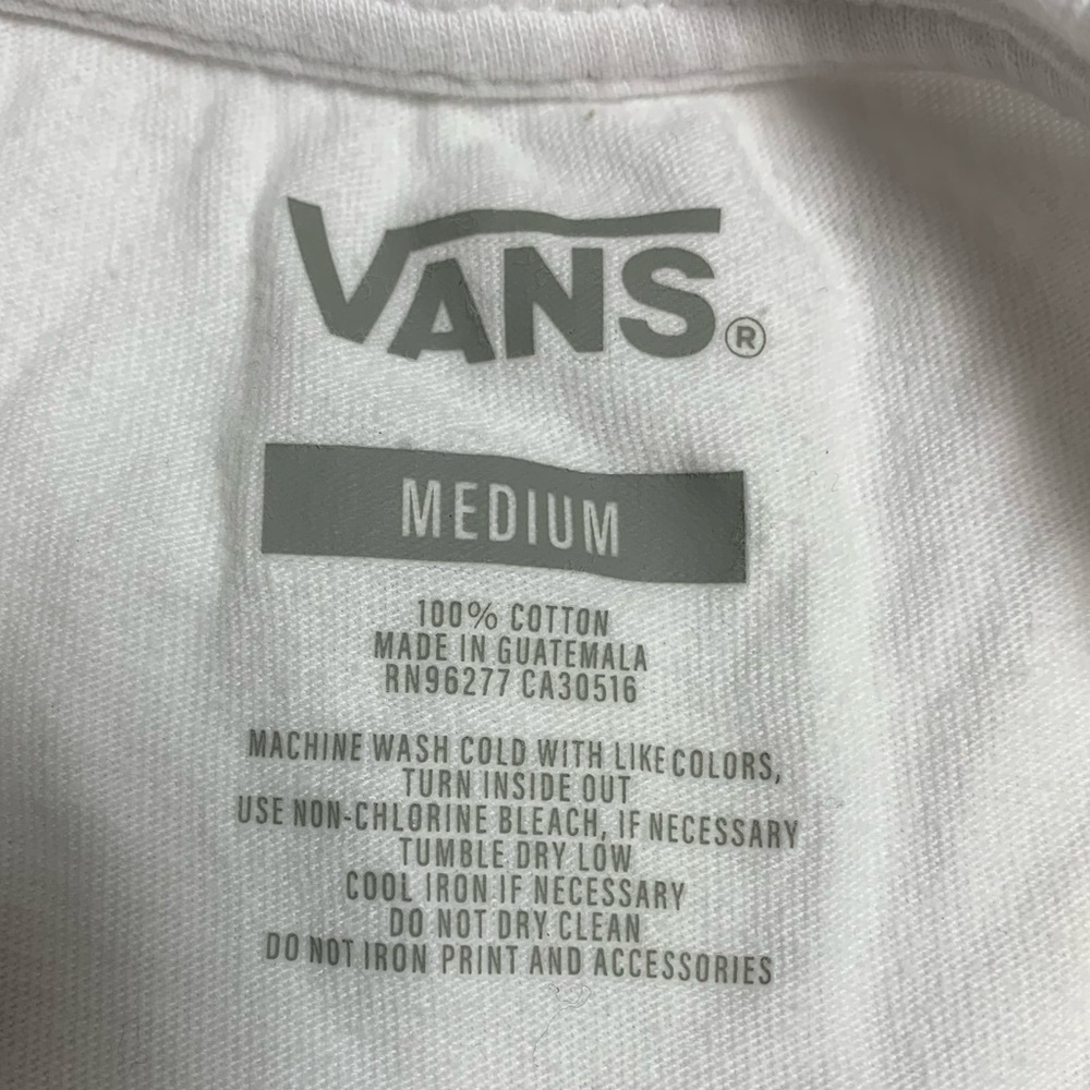 Vans Off the Wall Rawr Cat White T-Shirt - Medium - Picture 7 of 8